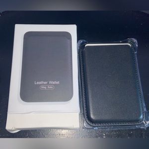 Brand new right the box. Apple Leather Phone Wallet With MagSafe. Color Black
